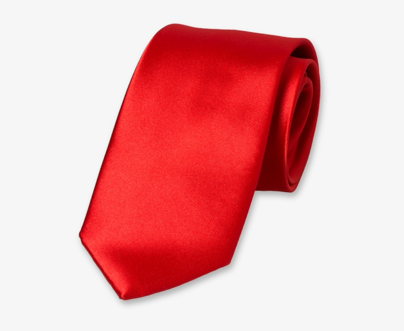 Red Polyester Tie, transparent png