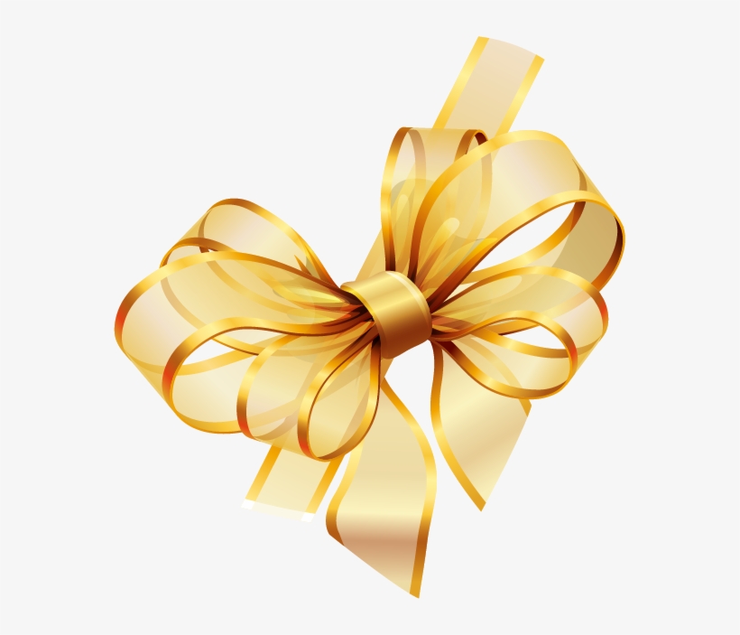 Ribbon Gold Free Png Hq - Ribbon Vector, transparent png