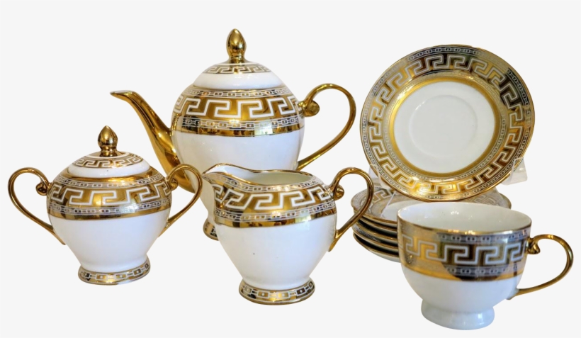 Russian Porcelain Tea Set For Four, Ca - Ceramic, transparent png