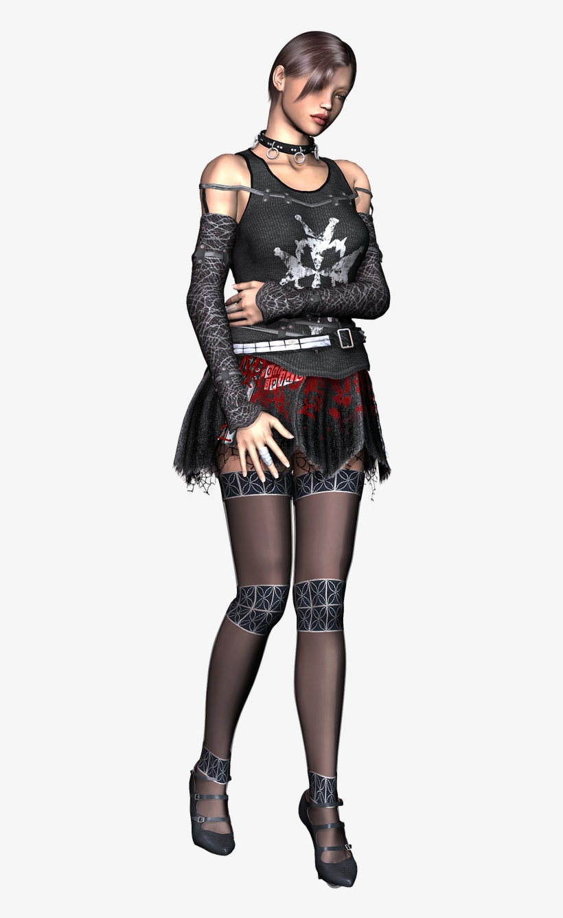 Girl Gothic Sad - Cosplay, transparent png