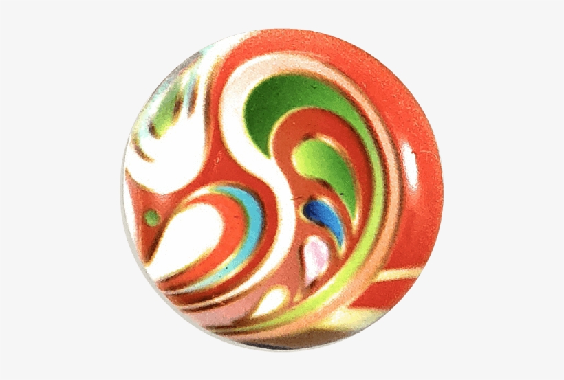 Painted Enamel Red Swirl 20mm 3/4" - Stick Candy, transparent png