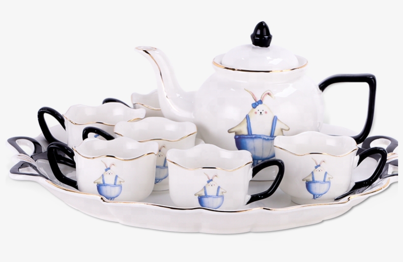 China Tea Set Red - Teapot, transparent png