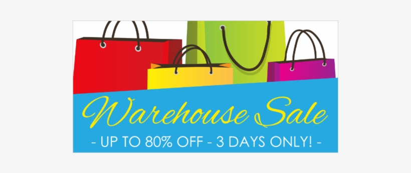 Basic Warehouse Sale Vinyl Banner - Handbag, transparent png
