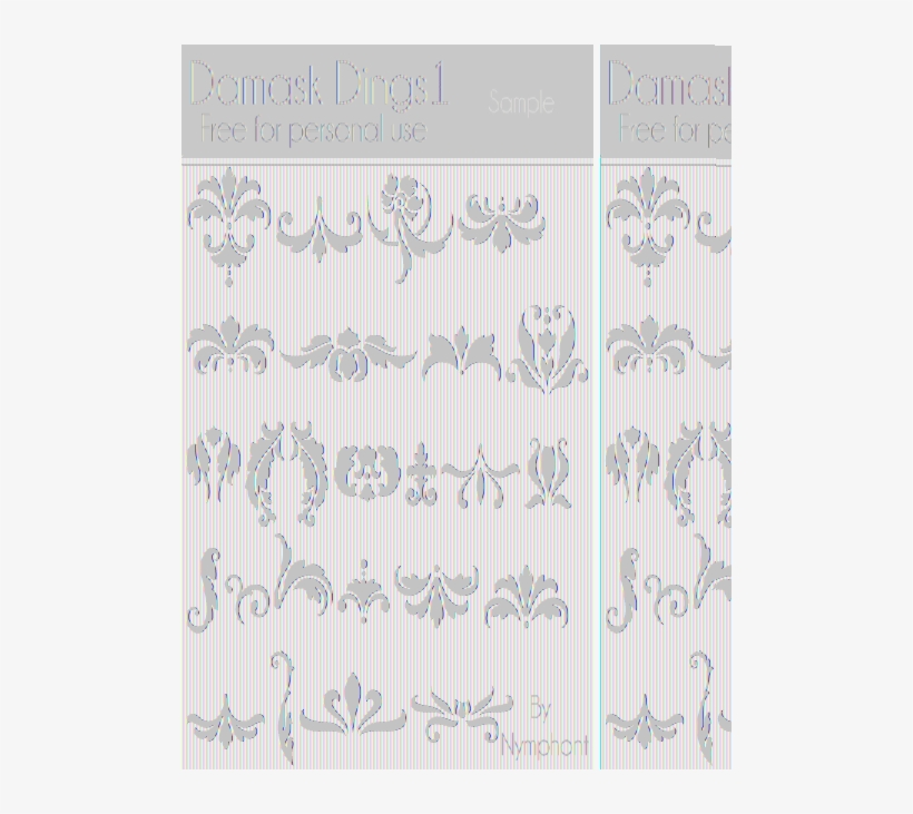 Free Damask Dings1 Font Drawing 494x651 PNG Download PNGkit