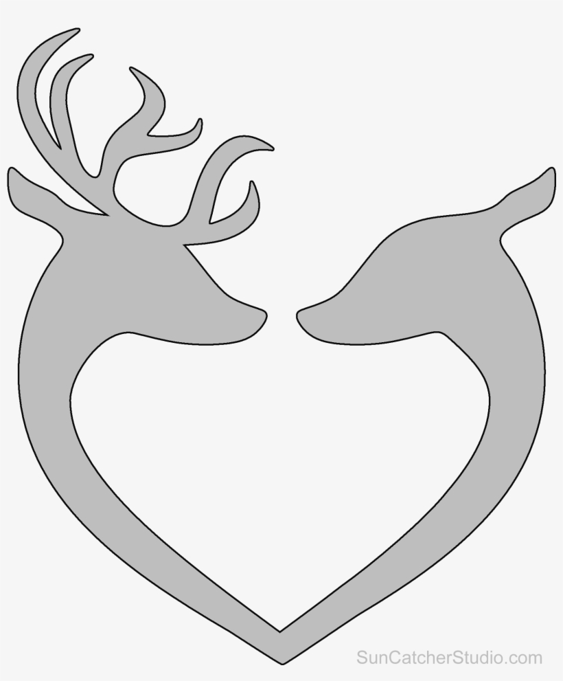 2000 X 2000 3 - Buck Doe Silhouette Png, transparent png