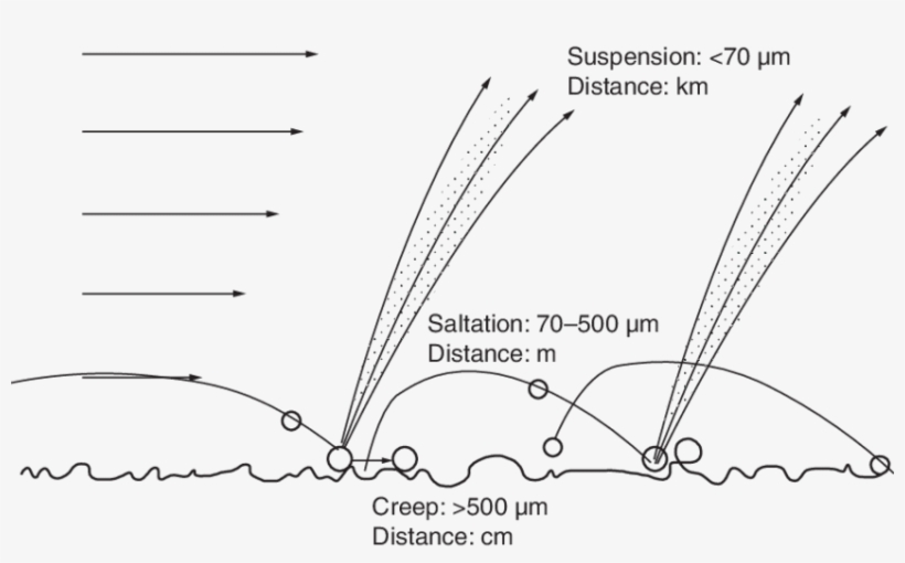 Library Main Transport Modes Of Erosion Depending On - Diagram, transparent png