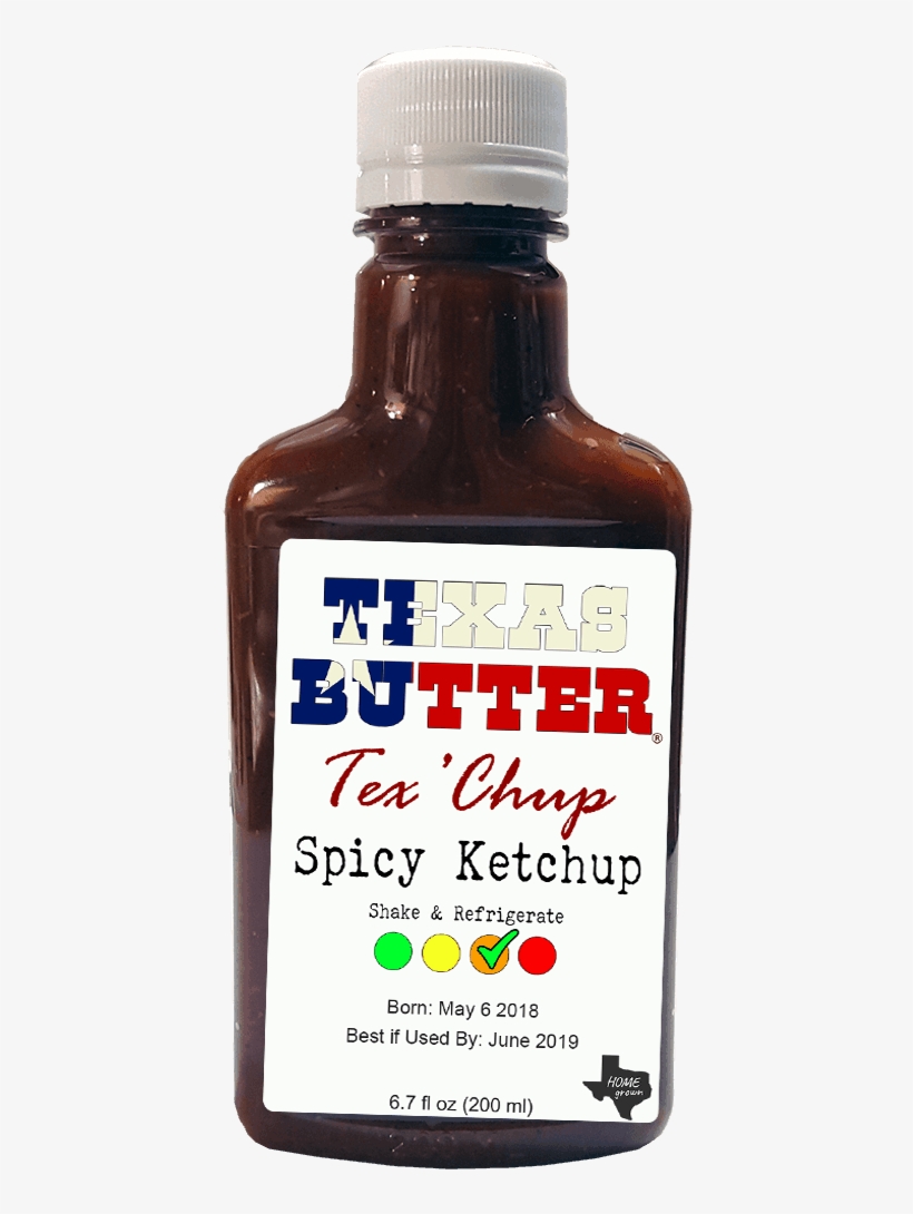 Tex'chup Texas Butter - Glass Bottle, transparent png