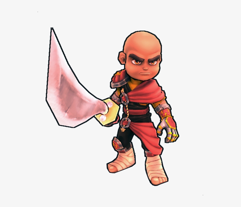 Monk - Dungeon Defenders Character Png, transparent png