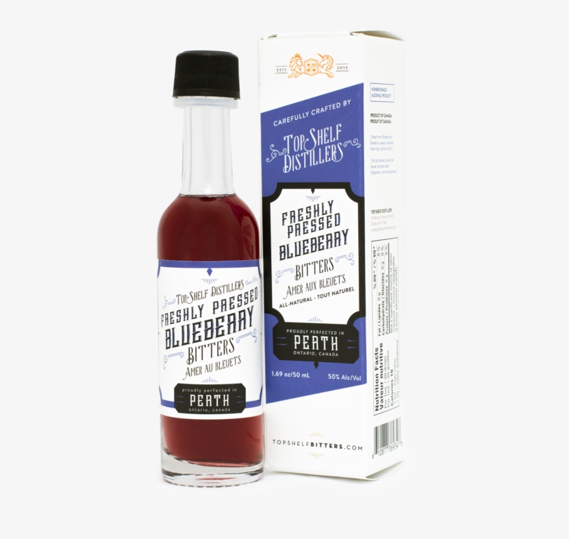 Top Shelf Freshly Pressed Blueberry Bitters - Bitters, transparent png
