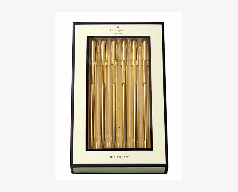 Strike Gold Pen Set - Kate Spade Strike Gold Pen, transparent png