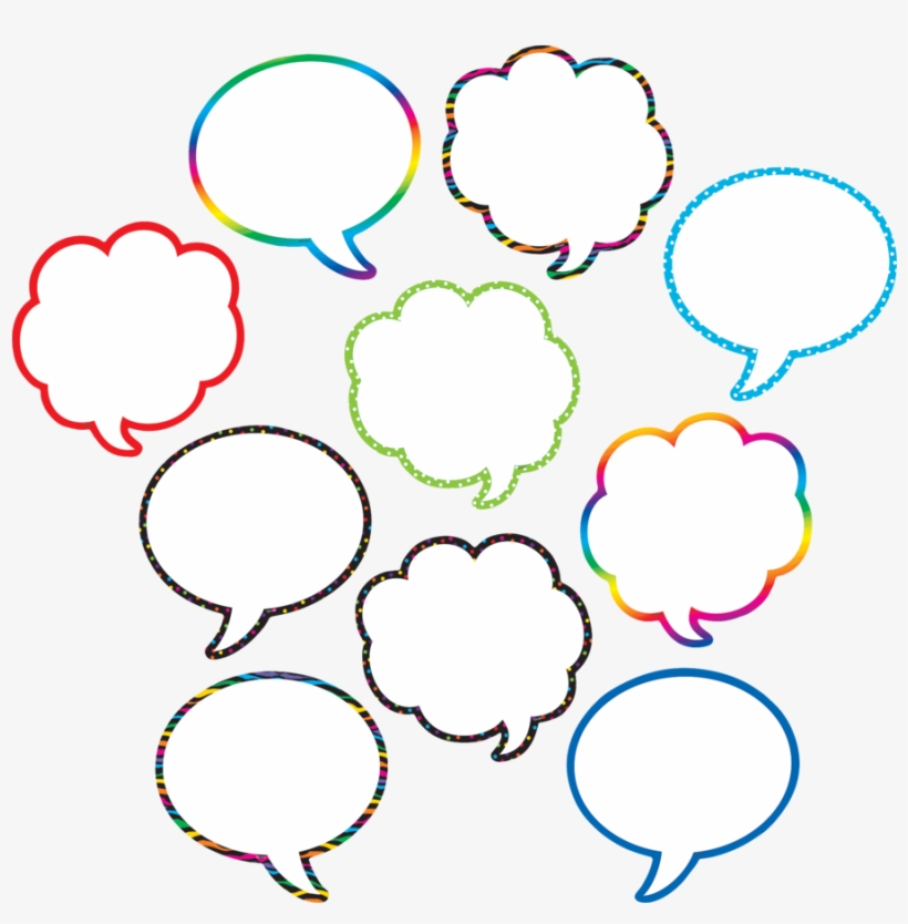 Tcr5047 Speech/thought Bubbles Accents Image - Light, transparent png