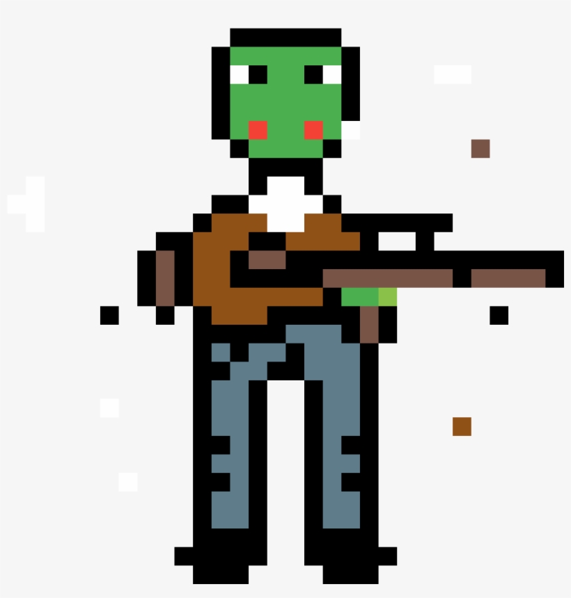 Soldier Guy Dino - Assault Rifle, transparent png