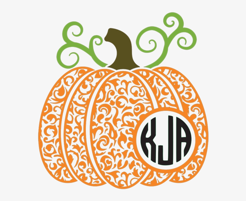 S50071 “pumpkin Monogram” - Pumpkin Monogram Clipart, transparent png
