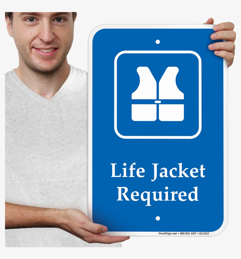 Life Jacket Required, Safety Vests Symbol Sign Wear Life Jacket Sign