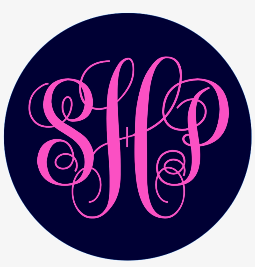 I Love The Look Of The Circle Monogram It's A Little - Transparent Monogram Background, transparent png