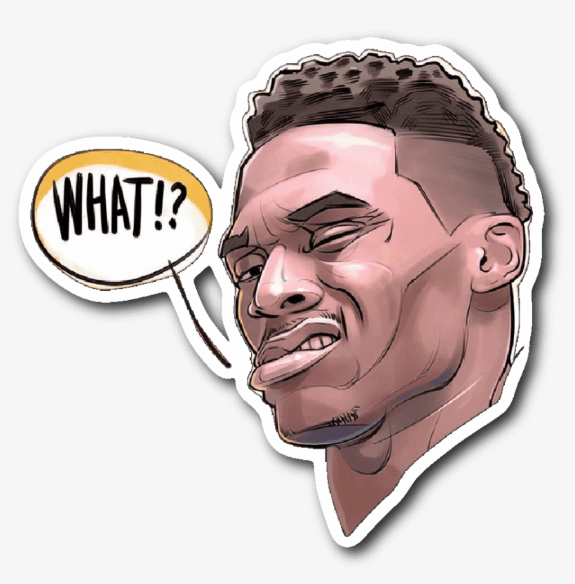 Brodie Meme Vinyl Sticker Hoop Merch Png Vinyl Meme - Russell Westbrook, transparent png