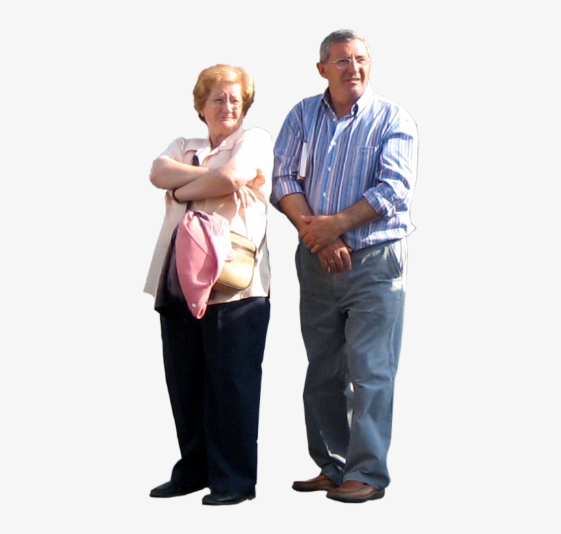 Casual People Png - Elderly Couple Png, transparent png