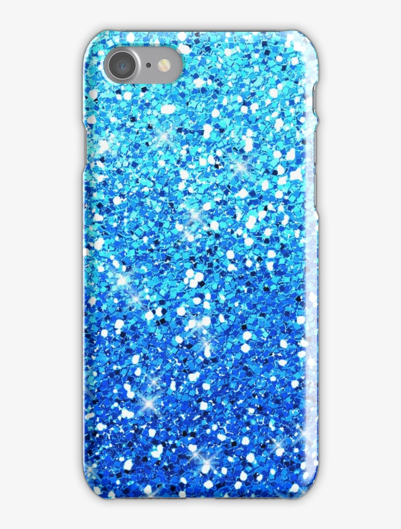Blue Glitters Sparkles Texture Iphone 7 Snap Case - Blue Glitters, transparent png