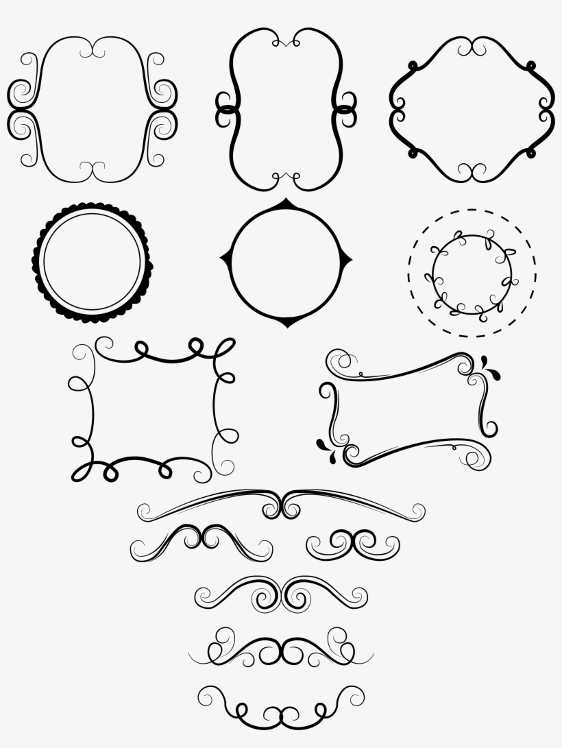 Europe America Lines Borders Elements Png And Vector - Line Art, transparent png