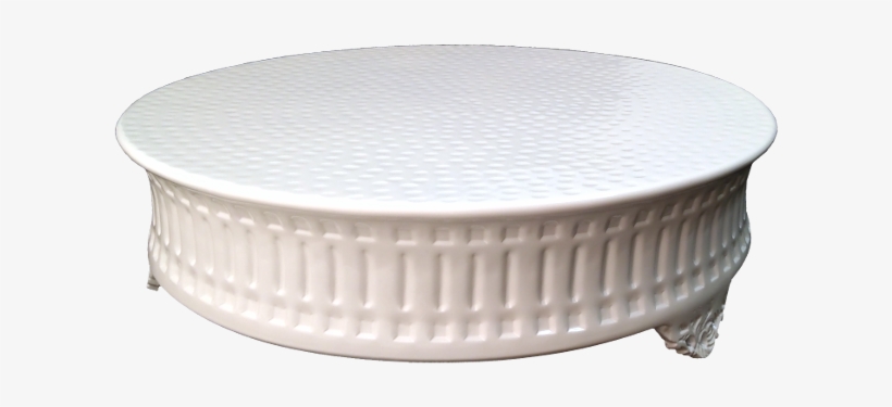 White Powder Coated Cake Stand 16" - Coffee Table, transparent png