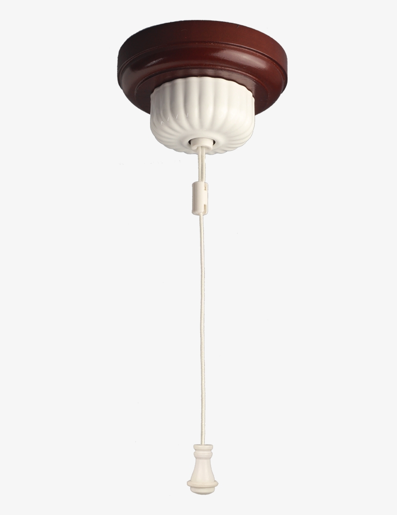 Fluted Ceiling Pull Switch White Powder Coated Cord - Mechanical Fan, transparent png