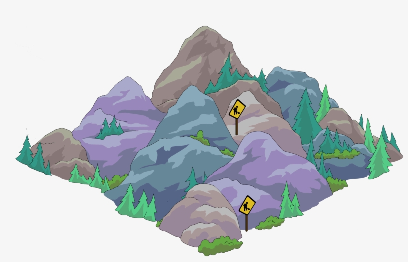 Tapped Out Mountain Construction - Illustration, transparent png