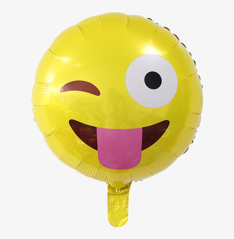 [18 Inch Helium] Emoji Foil Balloon - Balão Emoji, transparent png