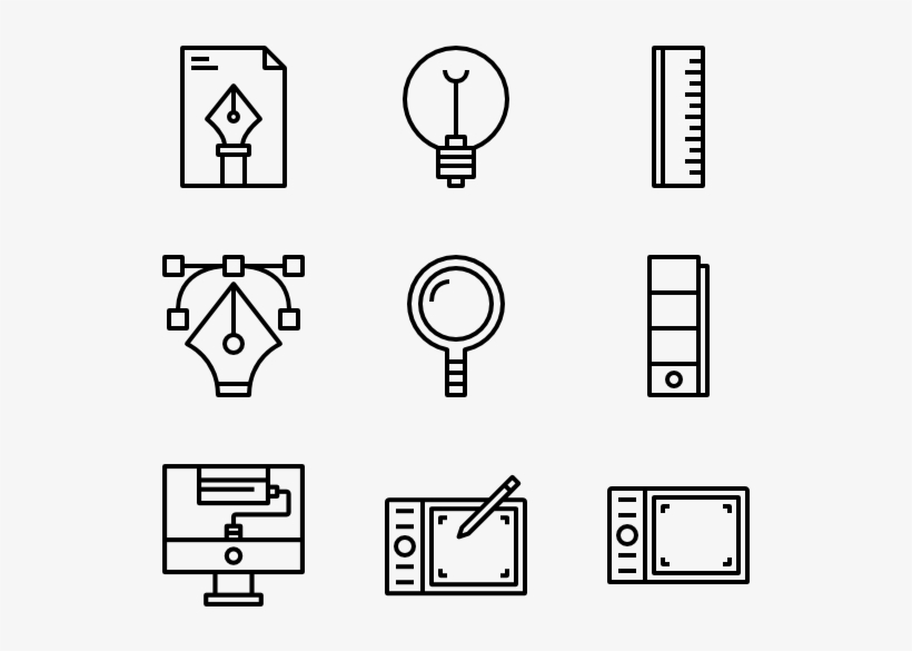 Design Element - Projects Icon Line, transparent png