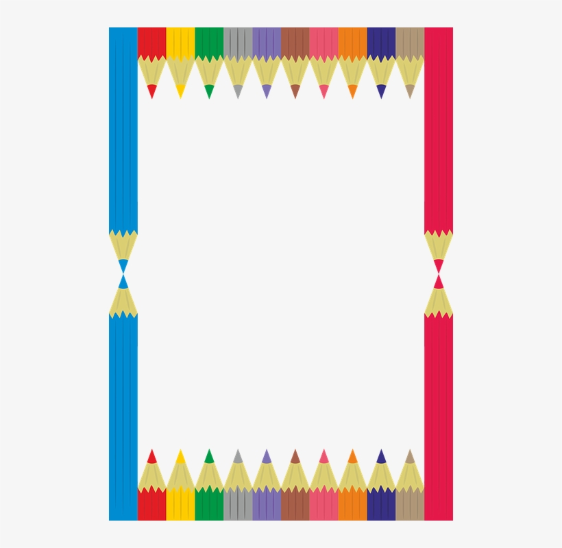 Frame, Outline, Stationery, Pens, Colored Pencils - Templates For A After School Care, transparent png