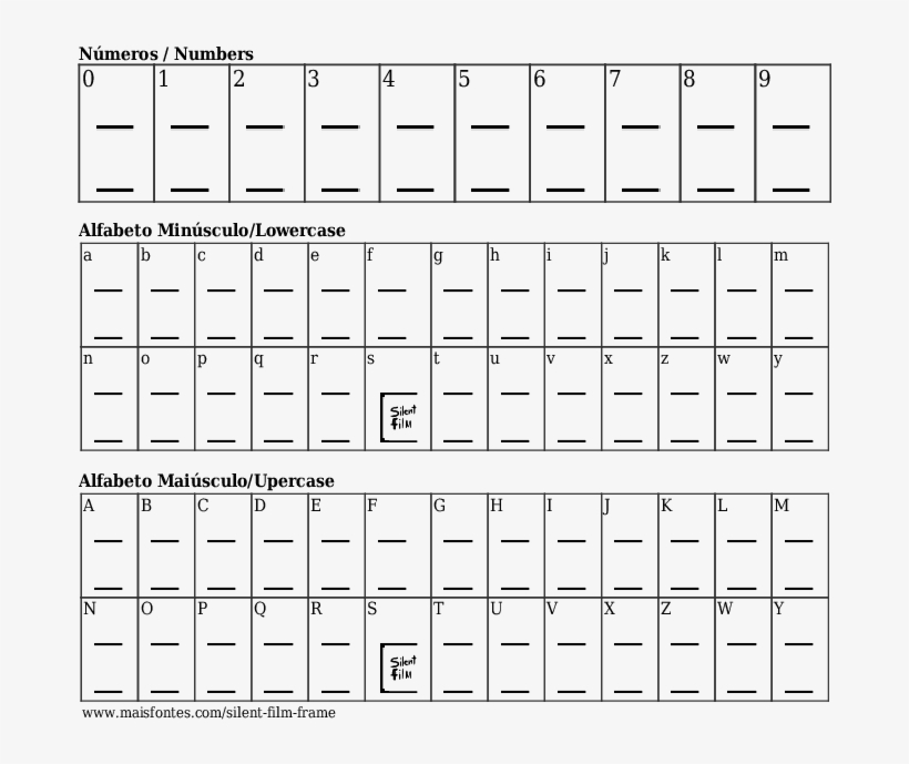 Font Details Silent Film Frame - Alfabeto Gotham, transparent png