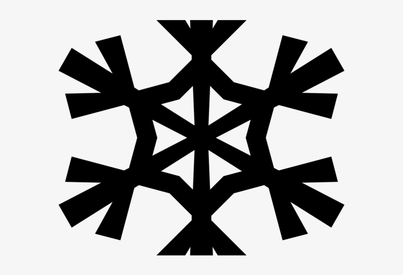 Drawn Snowflake Png Tumblr - Black And White Snowflake Png, transparent png