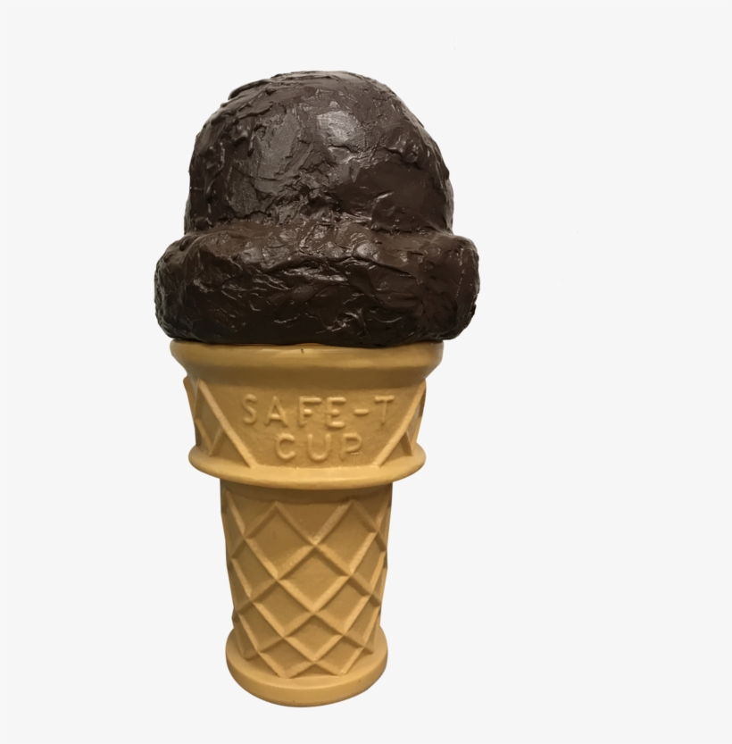 Chocolate Ice Cream Cone - Pink Ice Cream, transparent png