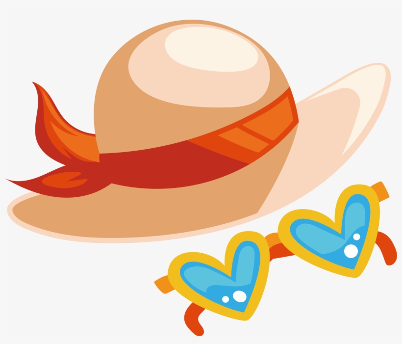 Hat Seaside Vacation Resort Sun Beach Clipart - Beach Hat Transparent Clipart, transparent png