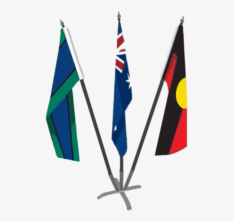 In Addition To The Australian National Flag, There - Australian Flag And Aboriginal Flag, transparent png