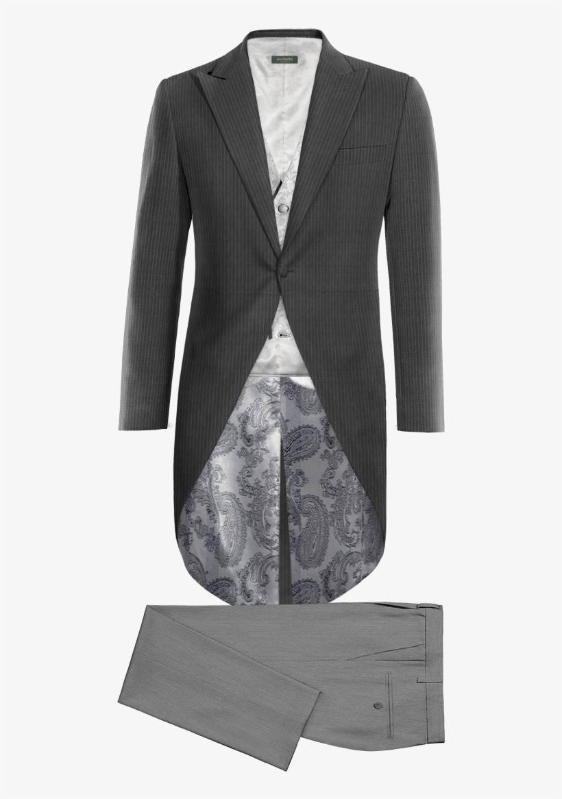 Grey Morning Coat With Grey Waistcoat - Morning Dress, transparent png