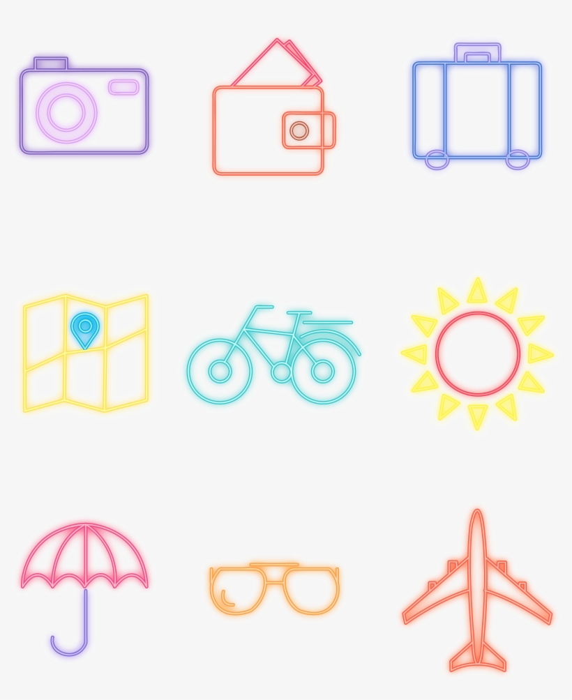 Icon Sun Bike Airplane Png And Vector Image - Heptagrama, transparent png