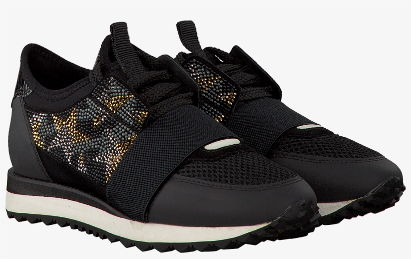 Black Lola Cruz Sneakers Deportivo Brillo Estrellas - Hiking Shoe, transparent png