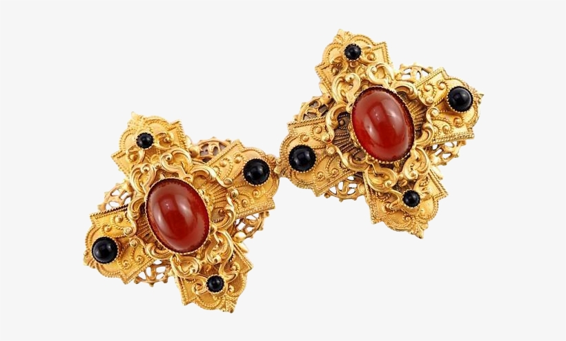Vintage Byzantine Earrings - Vintage Earrings On Transparent, transparent png