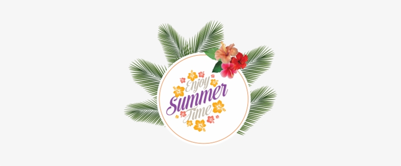 Summer Badge With Leave Decoration, Summer Badge, Labels, - Access Badge, transparent png