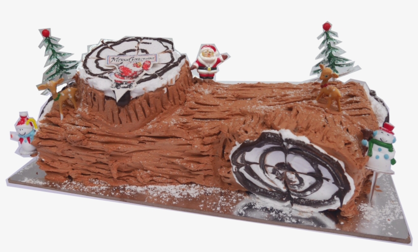 Log Cake 1kg - Yule Log, transparent png