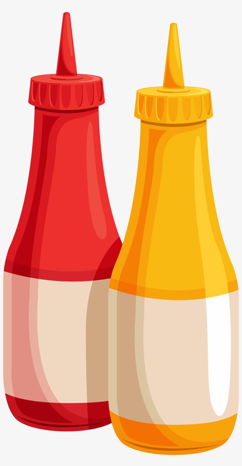 Ketchup And Mustard Bottles Png - 1842x3128 PNG Download - PNGkit