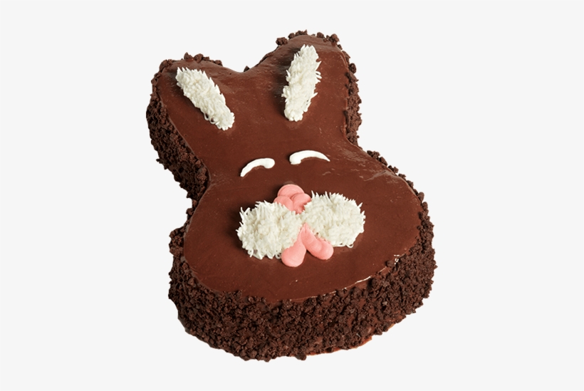 Chocolate Bunny Ice Cream Cake - Chocolate Bunny Birthday Cake, transparent png