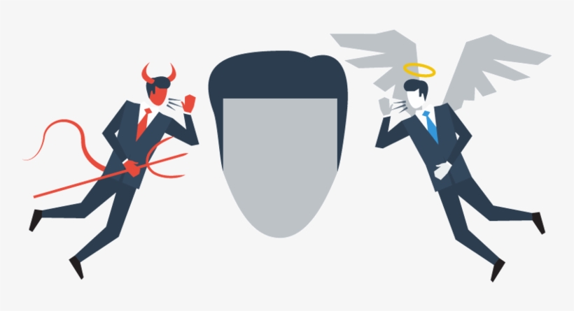 Good Vs Evil - Angel And Devil Lawyer, transparent png
