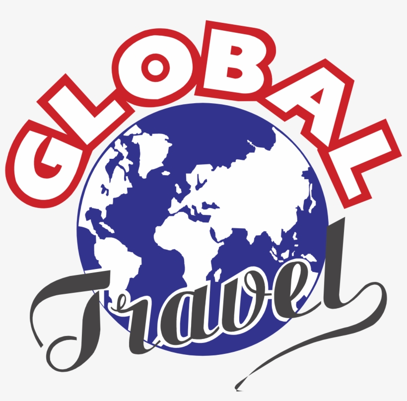 Global Travel Logo Png Transparent - Black White And Gray Tapestry, transparent png