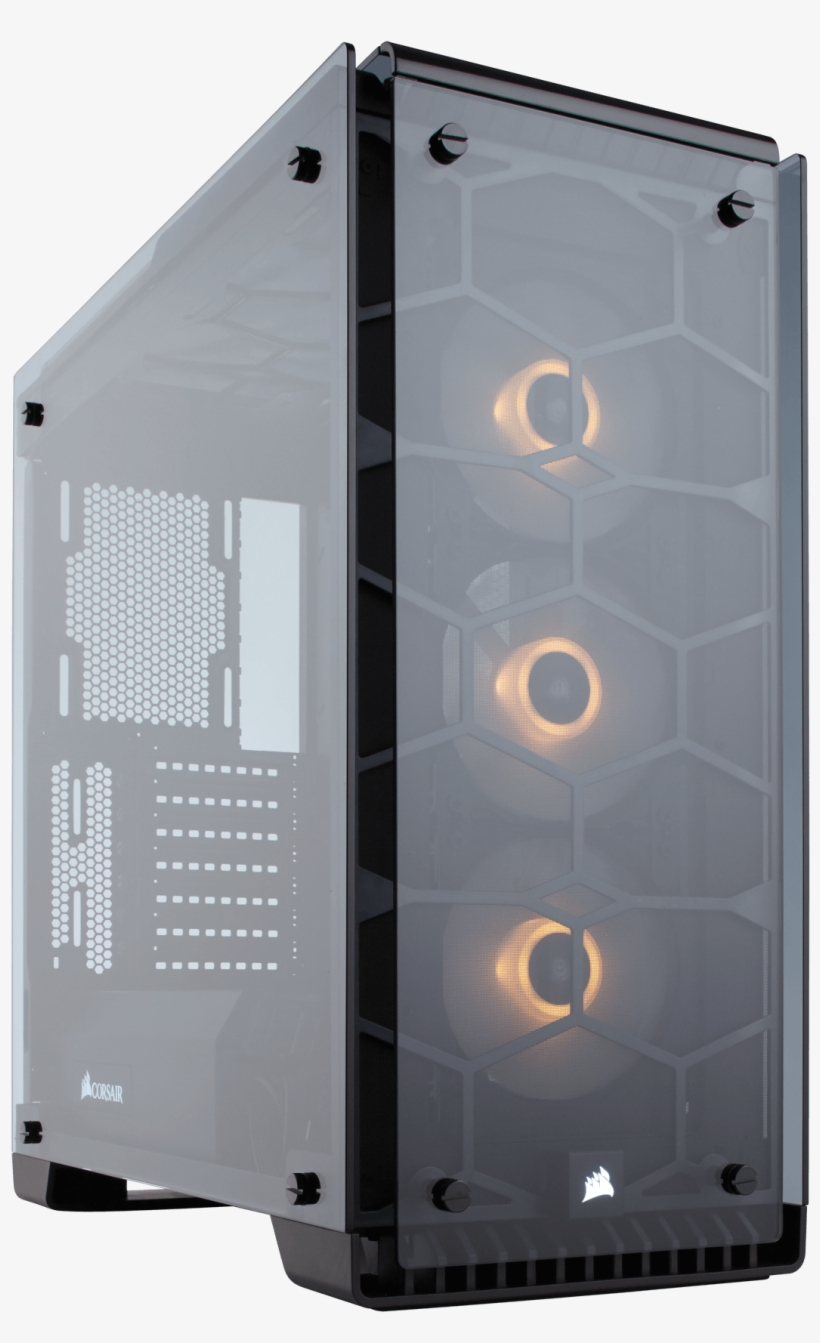 Corsair Crystal Series 570x Rgb Atx Mid Tower Ca - Corsair Crystal 570x Rgb Tempered Glass Case Black, transparent png