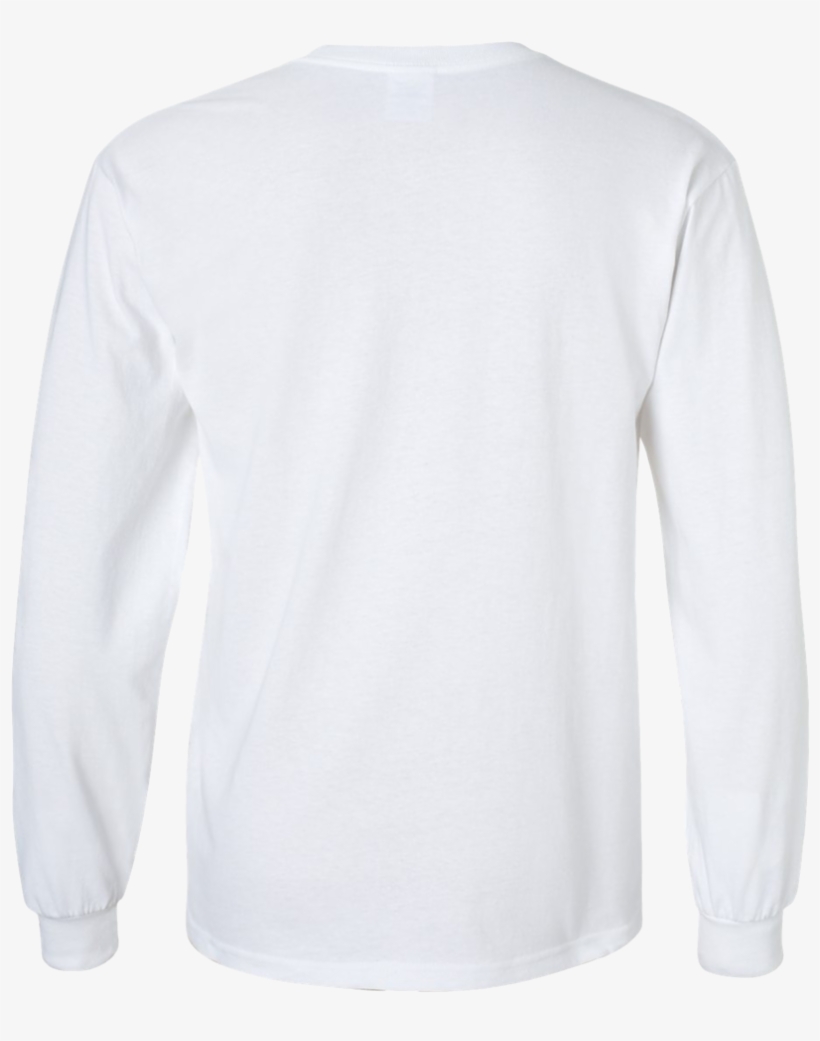 Gildan Long Sleeve White Back, transparent png