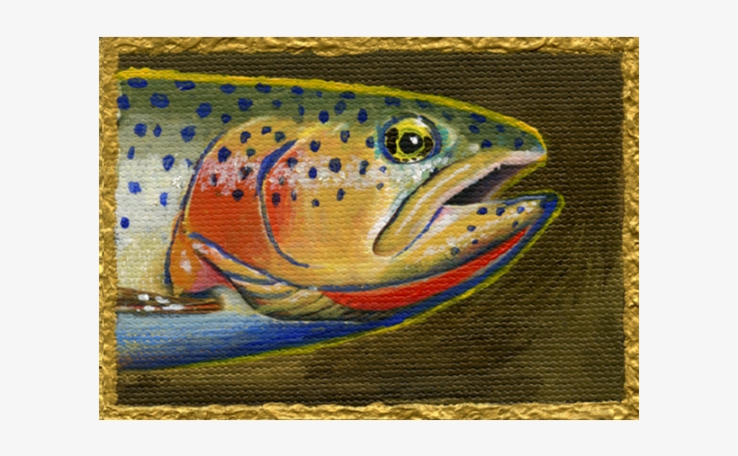 Art Cards By Bern Sundell Including Trout And Hawks - Montana, transparent png