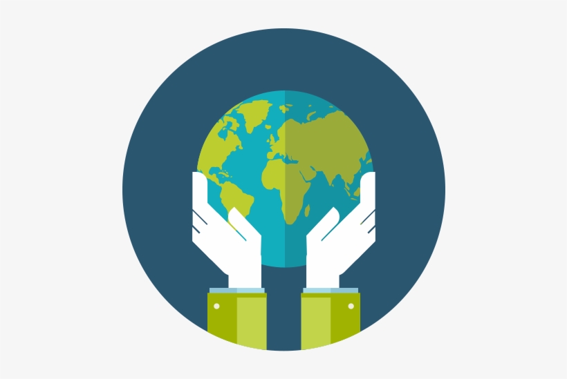 Global - Earth Flat Design Png, transparent png