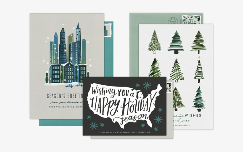 Business Holiday Cards - Greeting Card, transparent png