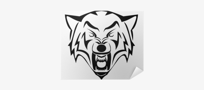 Wolf Head Decal, transparent png
